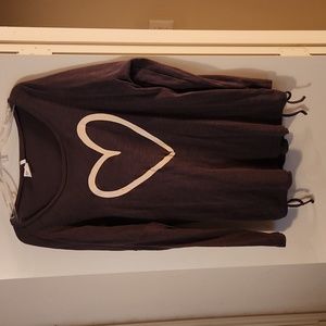 Heart Design Long Sleeve Top